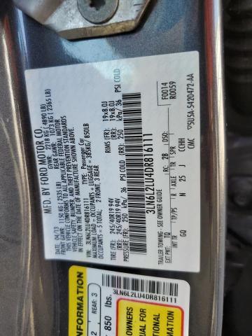 VIN 3LN6L2LU4DR816111 2013 Lincoln MKZ, Hybrid no.12