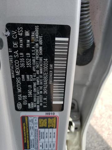 2018 KIA RIO LX - 3KPA24AB8JE100314
