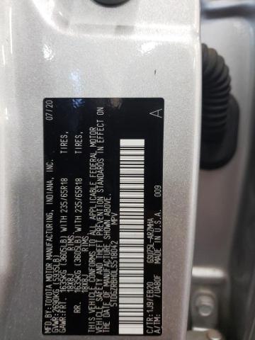 2020 TOYOTA HIGHLANDER - 5TDGZRBH0LS518042