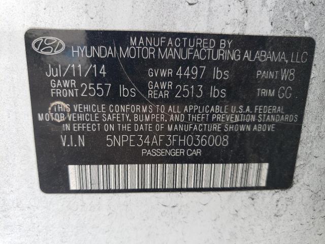 2015 HYUNDAI SONATA SPO - 5NPE34AF3FH036008