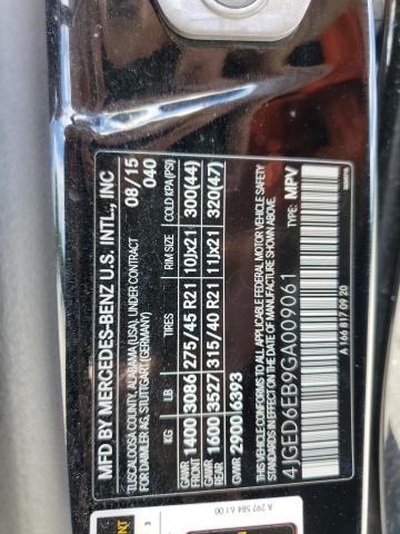 2016 MERCEDES-BENZ GLE 450 4M - 4JGED6EB9GA009061