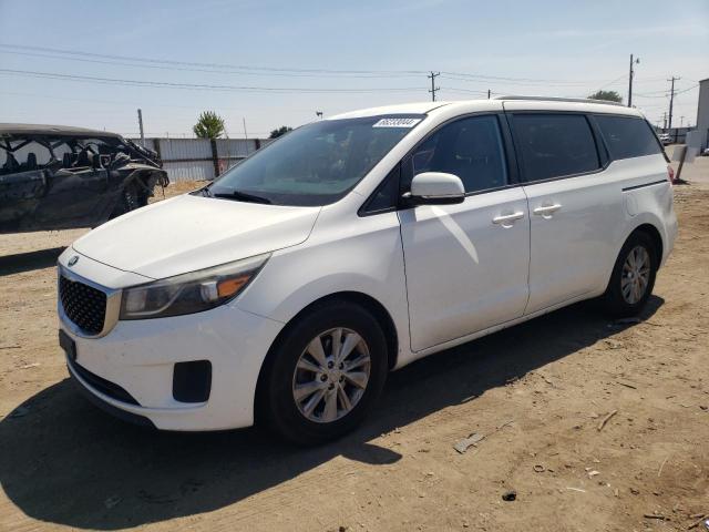 KIA SEDONA LX 2015 white  gas KNDMB5C1XF6057860 photo #1