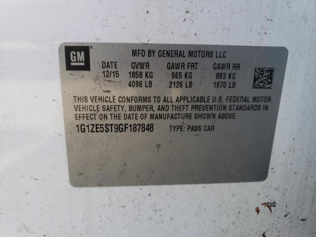 2016 CHEVROLET MALIBU LT - 1G1ZE5ST9GF187848