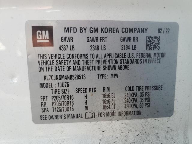 2022 CHEVROLET TRAX LS - KL7CJNSM4NB528513