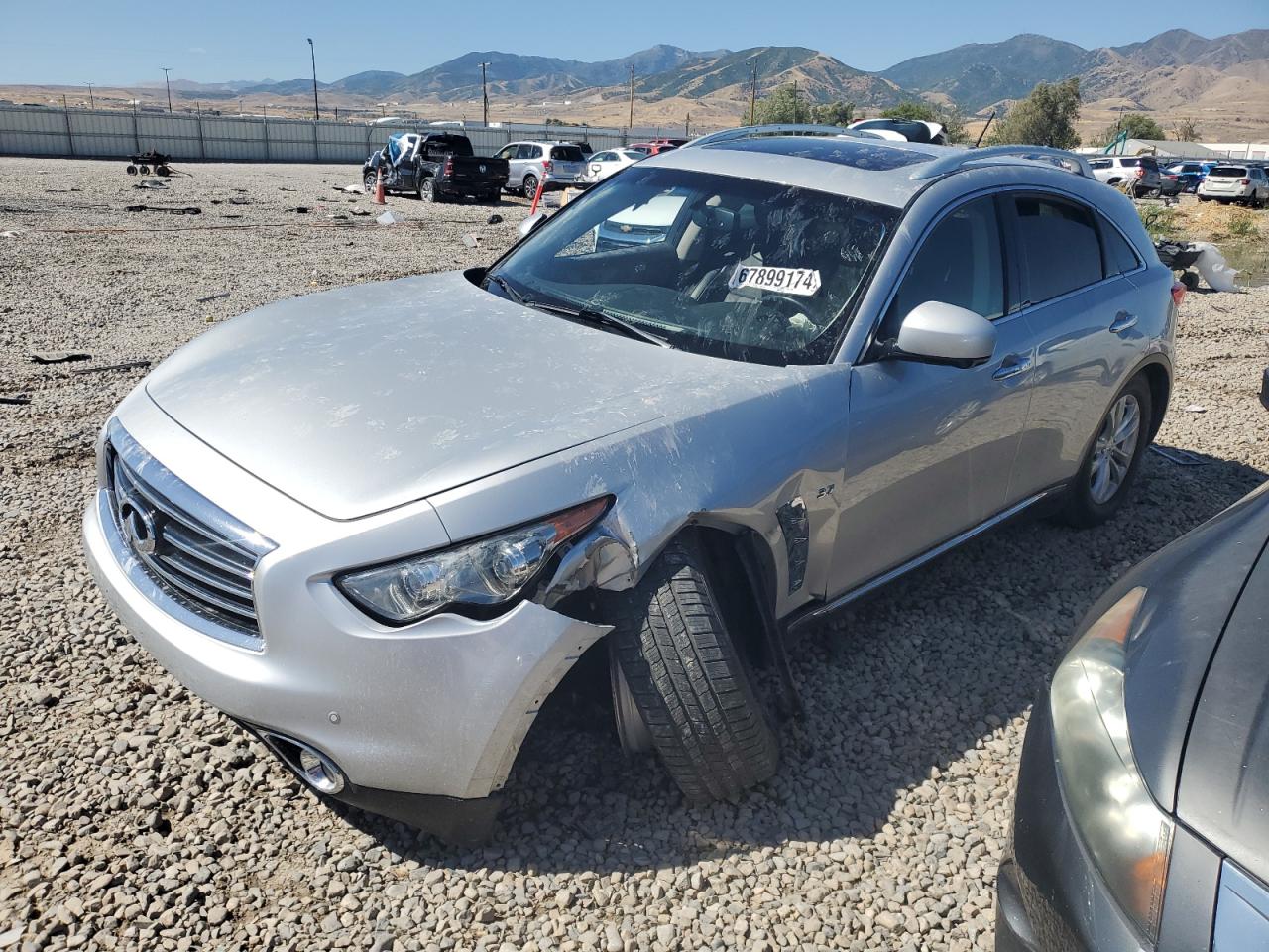 INFINITI QX70 2016 silver 4dr spor gas JN8CS1MW9GM751665 photo #1