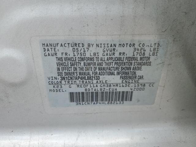2017 NISSAN VERSA - 3N1CN7AP4HL882133