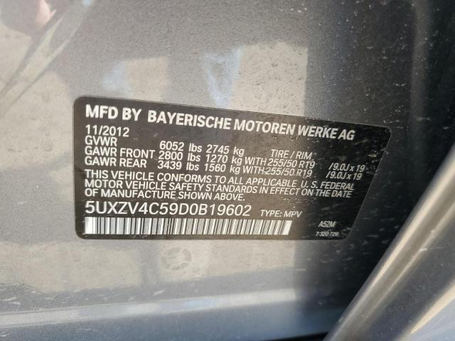 VIN 5UXZV4C59D0B19602 2013 BMW X5, Xdrive35I no.12