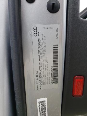 2021 AUDI S6 PRESTIG WAUFFAF28MN018470