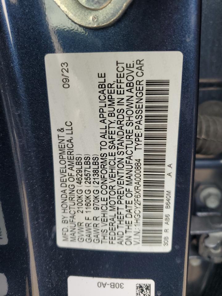 Lot #3025966964 2024 HONDA ACCORD HYB