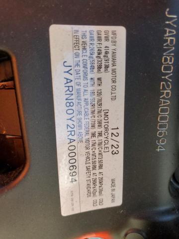 2024 YAMAHA MTM890 C - JYARN80Y2RA000694