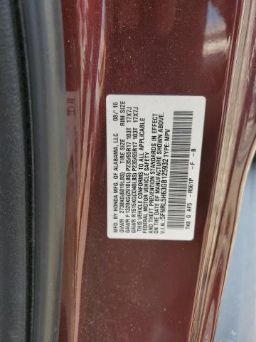 VIN 5FNRL5H63GB125932 2016 Honda Odyssey, Exl no.14