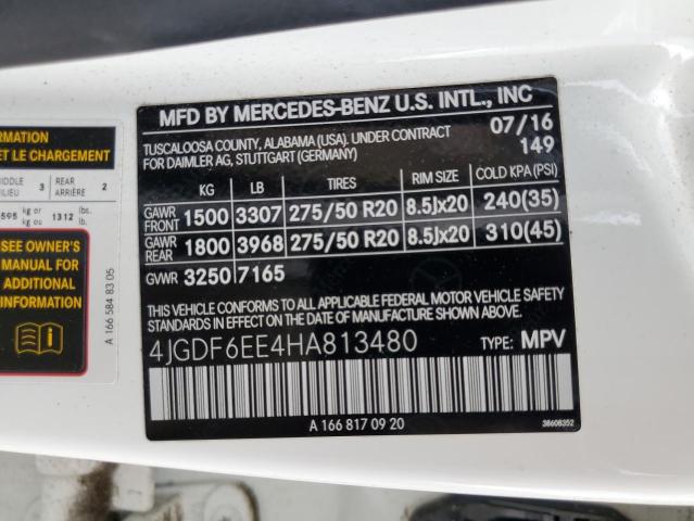 2017 MERCEDES-BENZ GLS 450 4M - 4JGDF6EE4HA813480