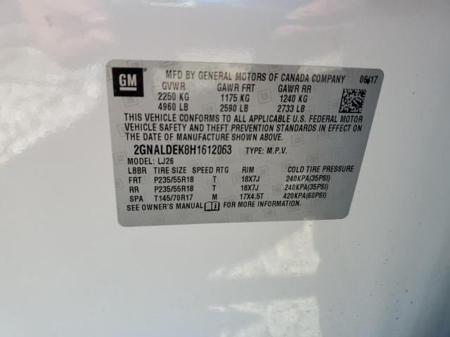 2017 CHEVROLET EQUINOX PR - 2GNALDEK8H1612063