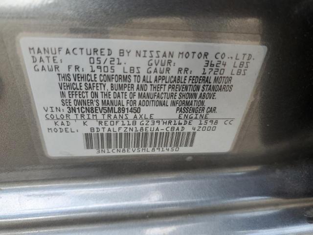 2021 NISSAN VERSA SV - 3N1CN8EV5ML891450