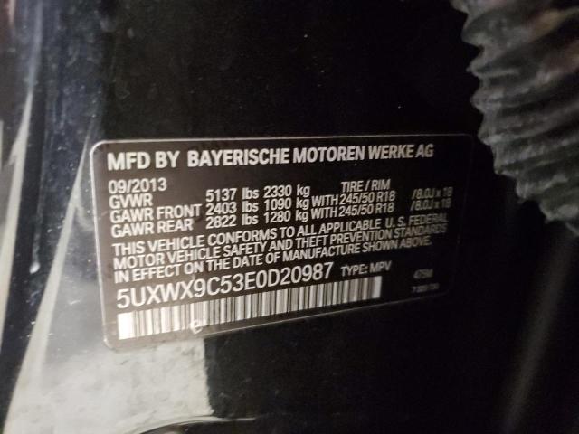 VIN 5UXWX9C53E0D20987 2014 BMW X3, Xdrive28I no.13