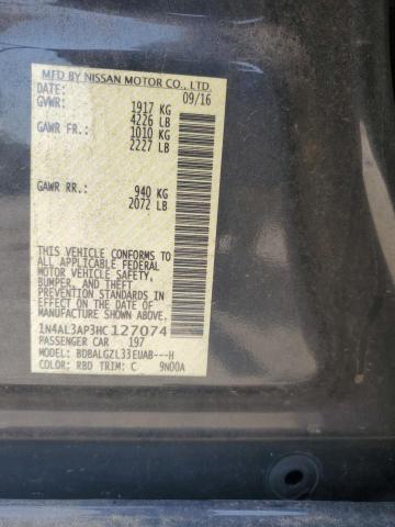 2017 NISSAN ALTIMA 2.5 - 1N4AL3AP3HC127074