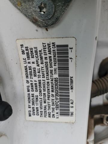 2016 HONDA CIVIC EX - 19XFC1F35GE039385