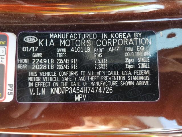 VIN KNDJP3A54H7474726 2017 KIA Soul, + no.13