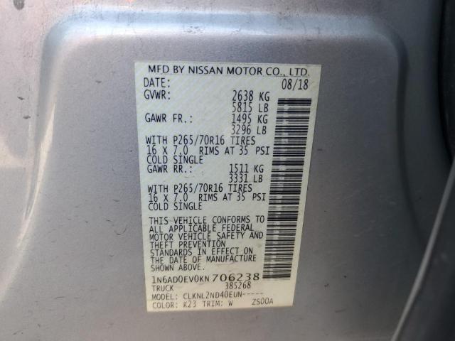 2019 NISSAN FRONTIER S - 1N6AD0EV0KN706238
