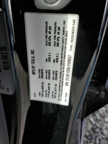 2020 TESLA MODEL 3 - 5YJ3E1EB0LF599857