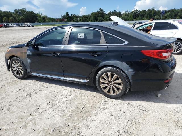 HYUNDAI SONATA SPO 2015 black sedan 4d gas 5NPE34AF5FH251163 photo #3