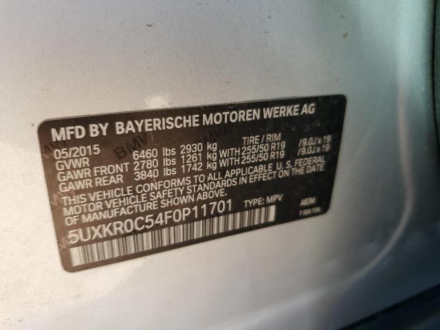 VIN 5UXKR0C54F0P11701 2015 BMW X5, Xdrive35I no.13