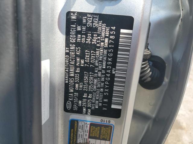 2019 KIA SORENTO L - 5XYPG4A39KG517854