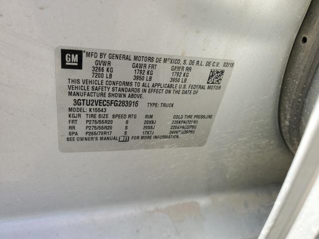 2015 GMC SIERRA K15 - 3GTU2VEC5FG283916