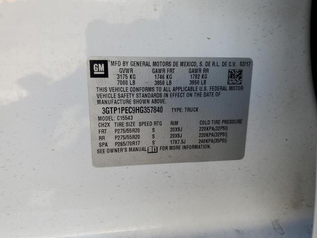 2017 GMC SIERRA C15 - 3GTP1PEC9HG357840
