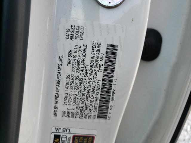 2019 ACURA RDX TECHNO - 5J8TC1H51KL024871