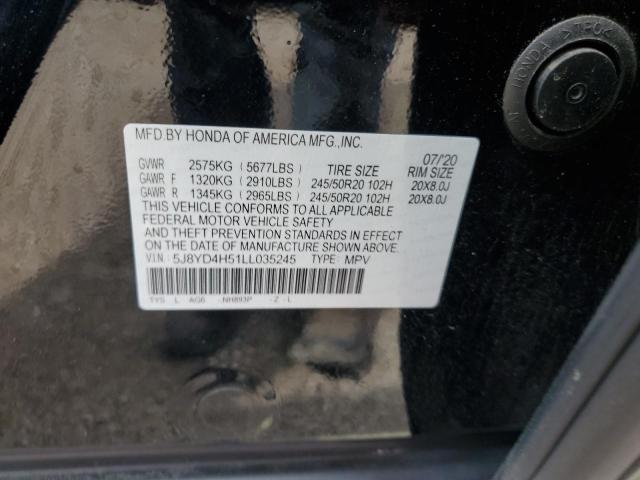 VIN 5J8YD4H51LL035245 2020 Acura MDX, Technology no.12