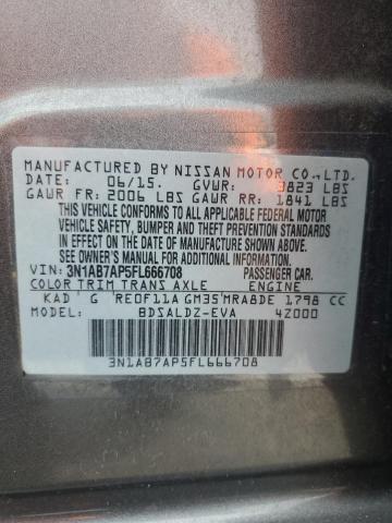 VIN 3N1AB7AP5FL666708 2015 Nissan Sentra, S no.12