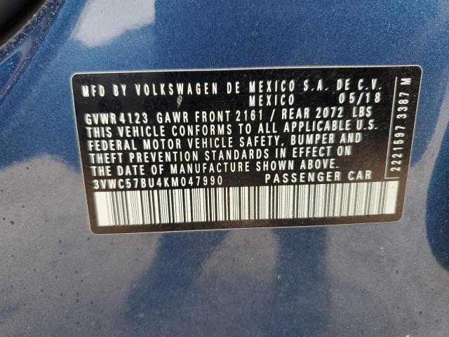 2019 VOLKSWAGEN JETTA S - 3VWC57BU4KM047990