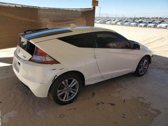 HONDA CR-Z 2013 white  hybrid engine JHMZF1D49DS000208 photo #4