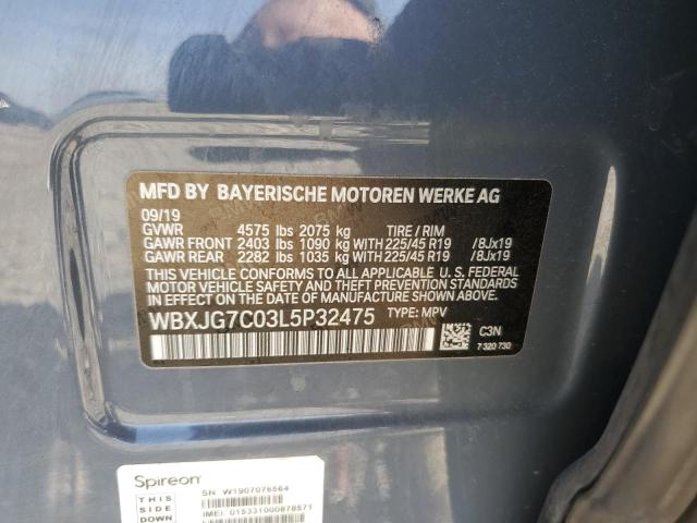 VIN WBXJG7C03L5P32475 2020 BMW X1, Sdrive28I no.13