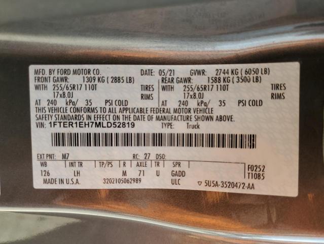 2021 FORD RANGER XL - 1FTER1EH7MLD52819