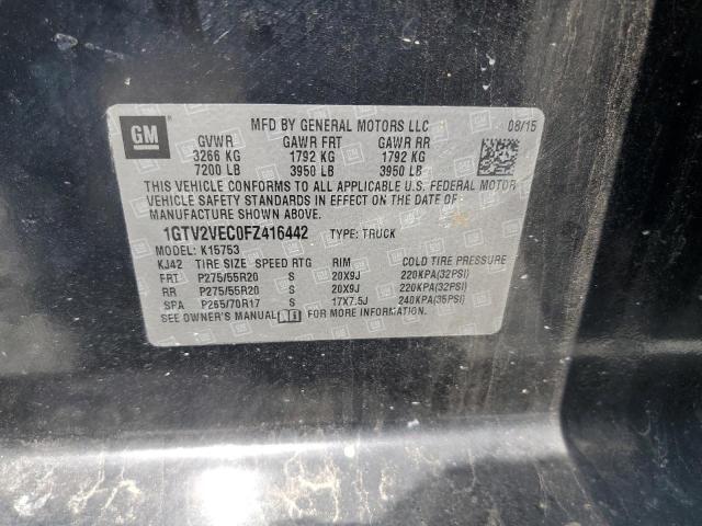 2015 GMC SIERRA K15 - 1GTV2VEC0FZ416442