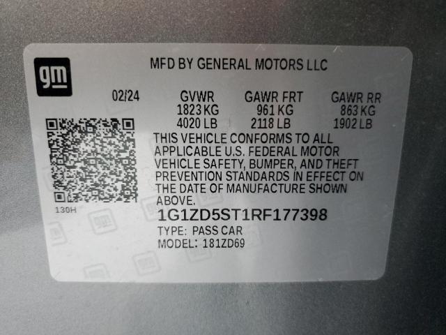 2024 CHEVROLET MALIBU LT - 1G1ZD5ST1RF177398