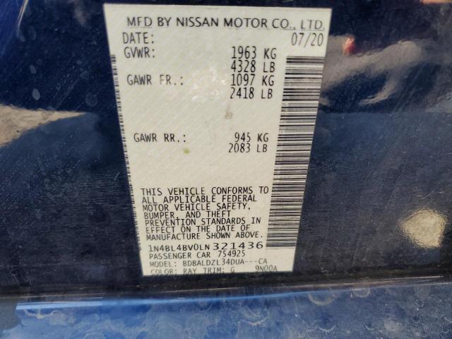 2020 NISSAN ALTIMA S - 1N4BL4BV0LN321436