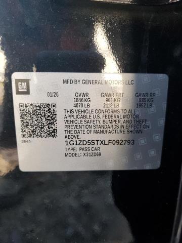 2020 CHEVROLET MALIBU LT - 1G1ZD5STXLF092793