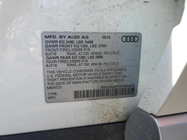 VIN WA1EAAFY1P2032812 2023 Audi Q5, Premium Plus 45 no.12