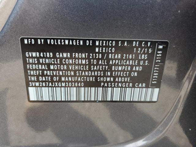 2016 VOLKSWAGEN JETTA S - 3VW267AJXGM303640