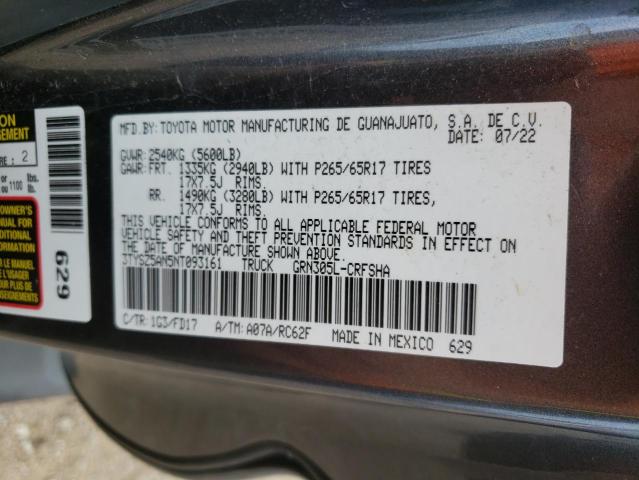 VIN 3TYSZ5AN5NT093161 2022 Toyota Tacoma, Access Cab no.12