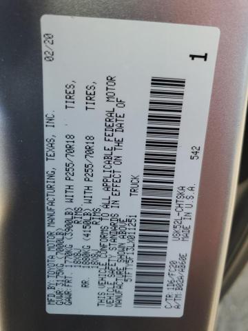 2020 TOYOTA TUNDRA DOU - 5TFTY5F13LX011251