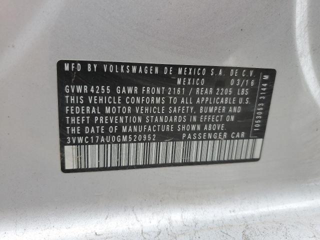 2016 VOLKSWAGEN GOLF SPORT - 3VWC17AU0GM520952