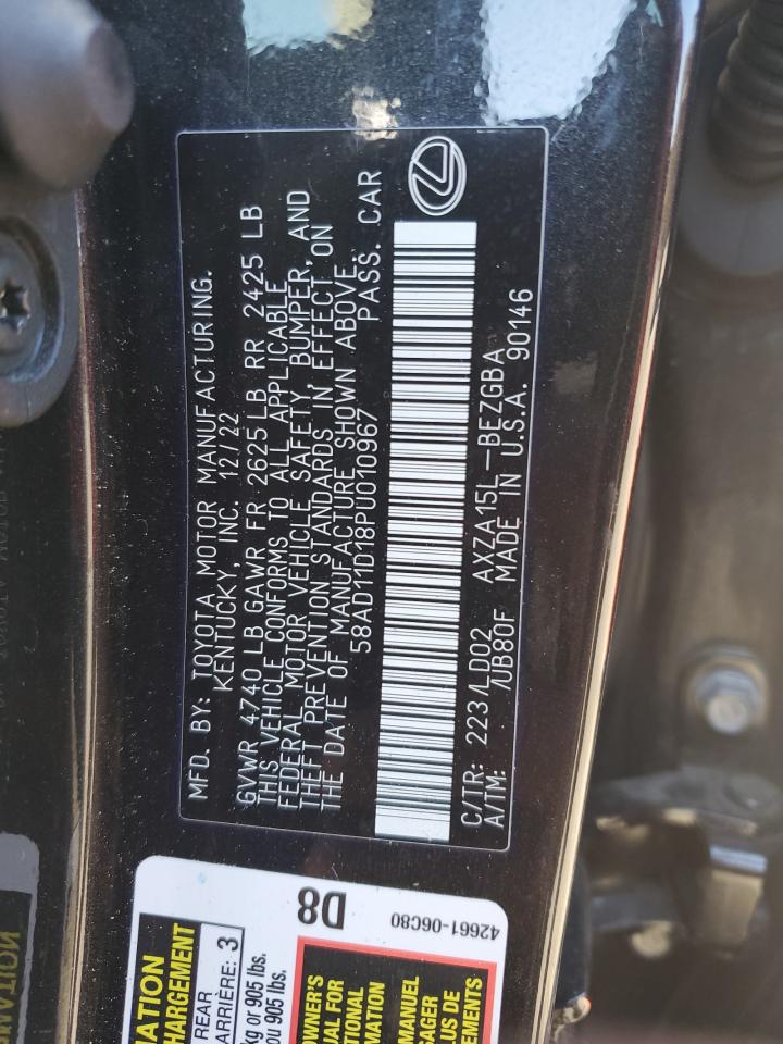 Lot #2957105445 2023 LEXUS ES 250 BAS