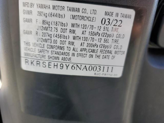 2022 YAMAHA YW125 RKRSEH9Y6NA003111