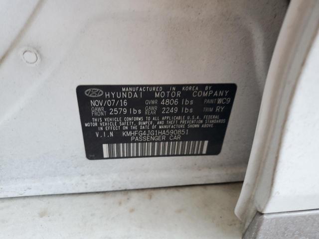 2017 HYUNDAI AZERA KMHFG4JG1HA590851