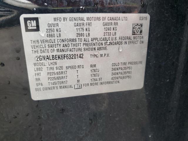 2015 CHEVROLET EQUINOX LT - 2GNALBEK6F6320142