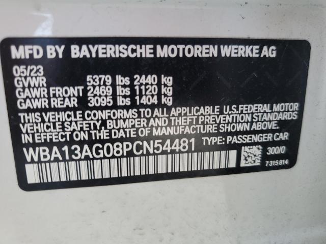 VIN WBA13AG08PCN54481 2023 BMW 5 Series, 530E no.12